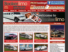 Tablet Screenshot of bookerlimo.com